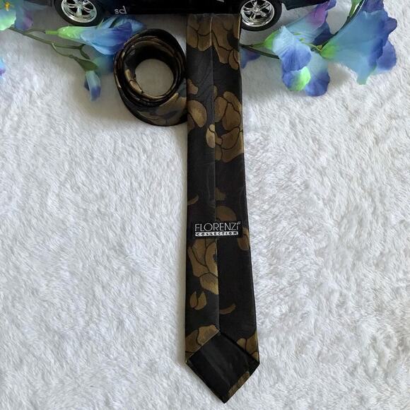 Florenzi Collection Floral Pattern Tie - Picture 4 of 6